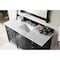 James Martin Vanities Brittany 60in Single Vanity, Black Onyx w/ 3 CM Carrara Marble Top 650-V60S-BKO-3CAR - alternate 5